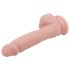 Mr. Dixx 7.6 - sugekoppdildo med testikler - hudfarget (19,5 cm)