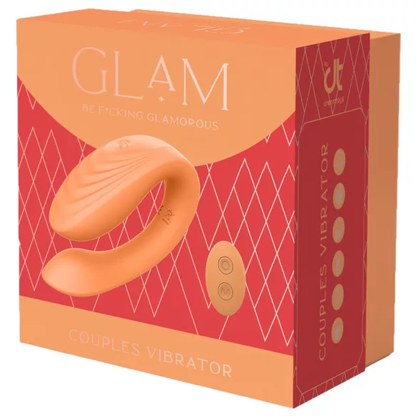 Glam - trådløs parvibrator med oppladning (oransje)