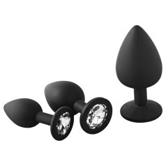 Dreamtoys Fantasstic - anal plugg sett - 3 stk (svart)