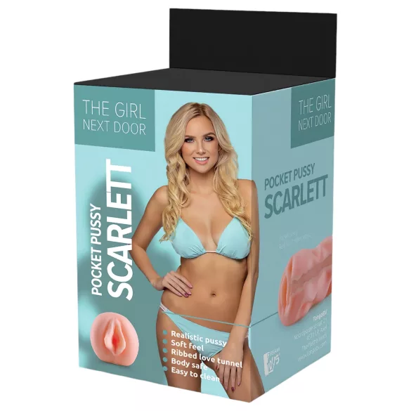 Nabojenta Scarlett - realistisk sexleketøy (rosa)
