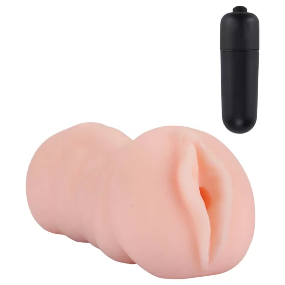 Nabojenta Tracey - vibrerende kunstig vagina (naturlig)