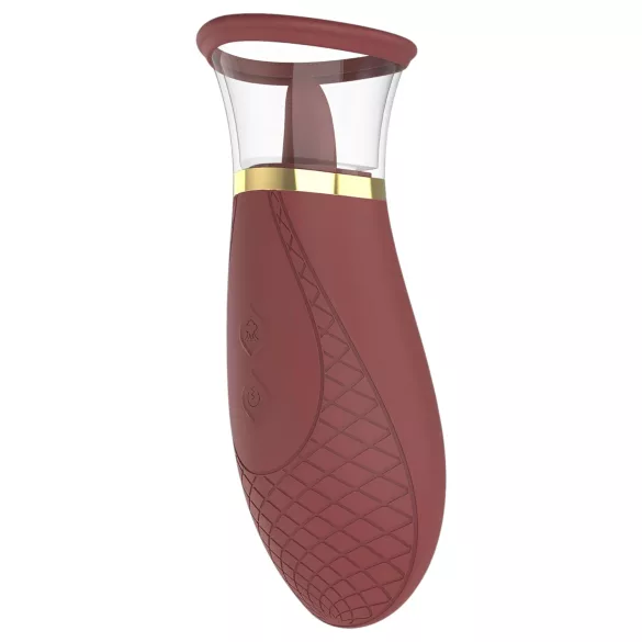 Dreamtoys Roxy - suge-slikke vibrator (burgunder)