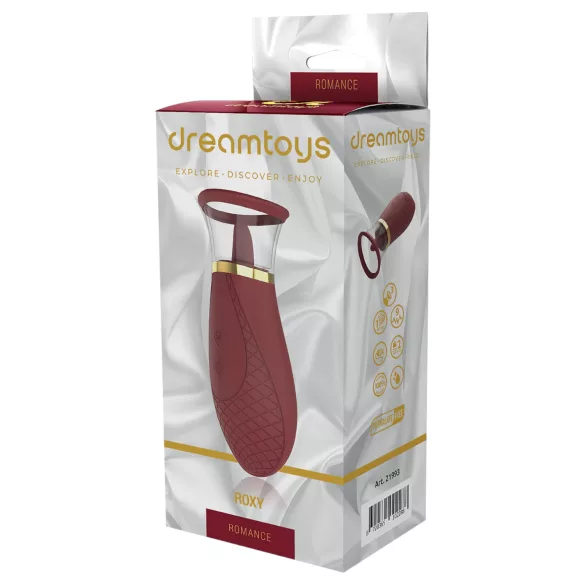 Dreamtoys Roxy - suge-slikke vibrator (burgunder)