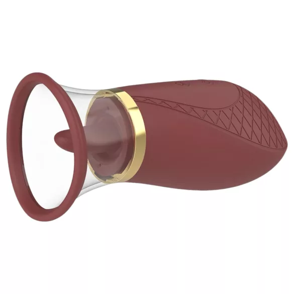 Dreamtoys Roxy - suge-slikke vibrator (burgunder)