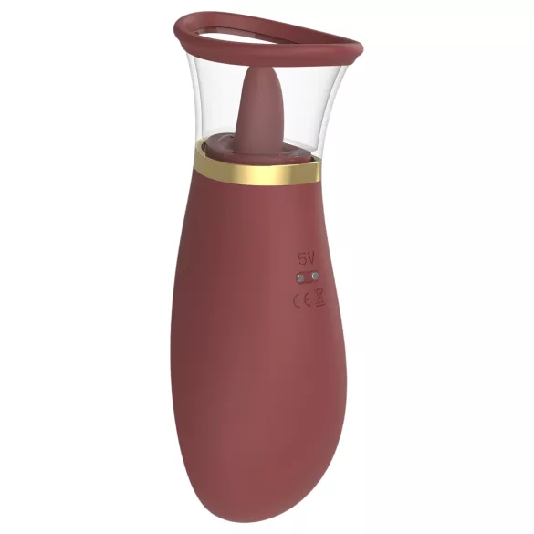 Dreamtoys Roxy - suge-slikke vibrator (burgunder)