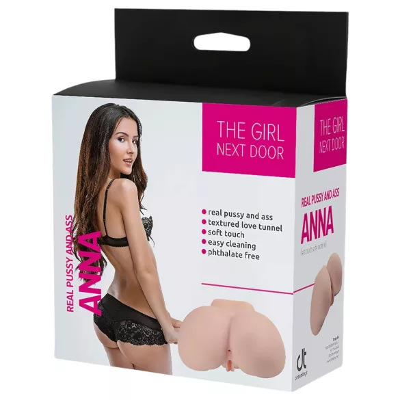 The Girl Next Door Anna - realistisk torso-onanidukke (hudfarget)