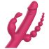 Dreamtoys Anywhere Pleasure Vibe - oppladbar, 4-armet vibrator (rosa)