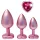 Dreamtoys Gleaming Love - hjerteformet analpluggssett (rosa)