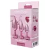 Dreamtoys Gleaming Love - hjerteformet analpluggssett (rosa)