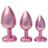 Dreamtoys Gleaming Love - hjerteformet analpluggssett (rosa)