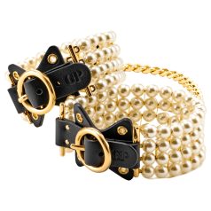 Allure - perlebelagt ankelmansjett (svart)