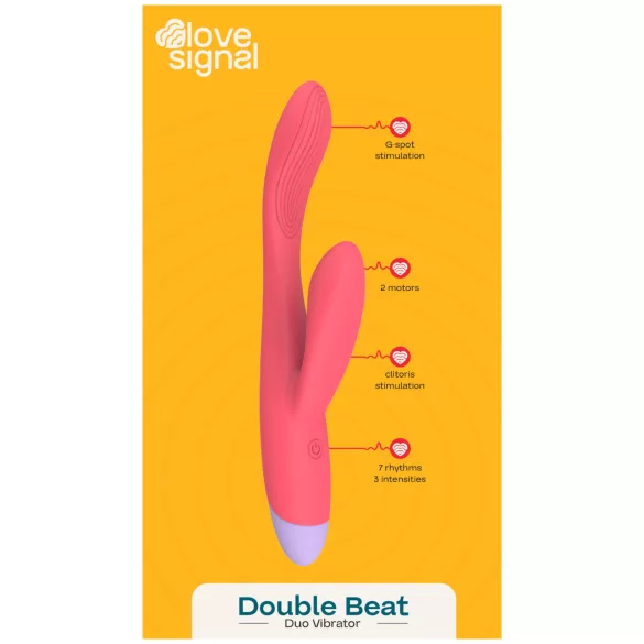 Dreamtoys Love Signal - G-punkt og klitorisvibrator (rød)