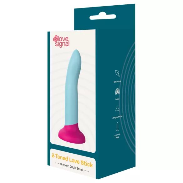 Dreamtoys Love Signal - tofarget silikon­dildo liten (blå)