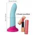 Dreamtoys Love Signal - tofarget silikon­dildo liten (blå)