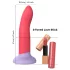 Dreamtoys Love Signal - tofarget silikon­dildo medium (rød)