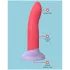 Dreamtoys Love Signal - tofarget silikon­dildo medium (rød)