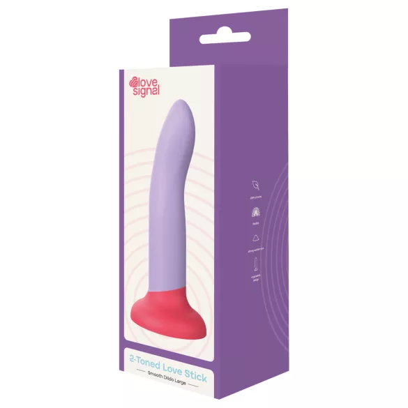 Dreamtoys Love Signal - tofarget silikon­dildo stor (lilla)