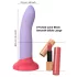 Dreamtoys Love Signal - tofarget silikon­dildo stor (lilla)