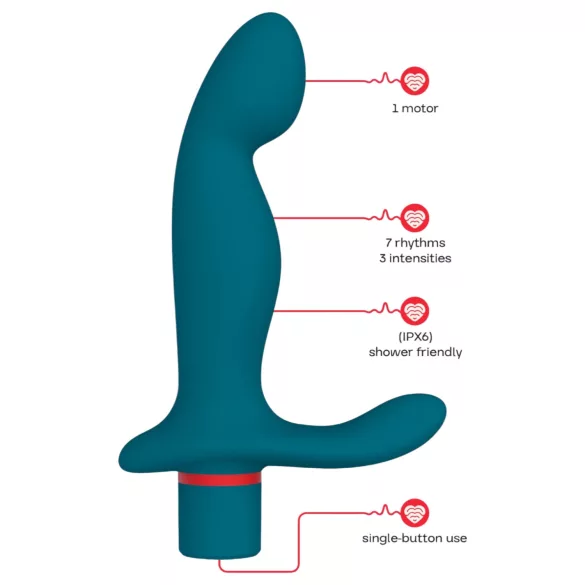 Dreamtoys Love Signal - prostatamassasjonsvibrator (turkis)