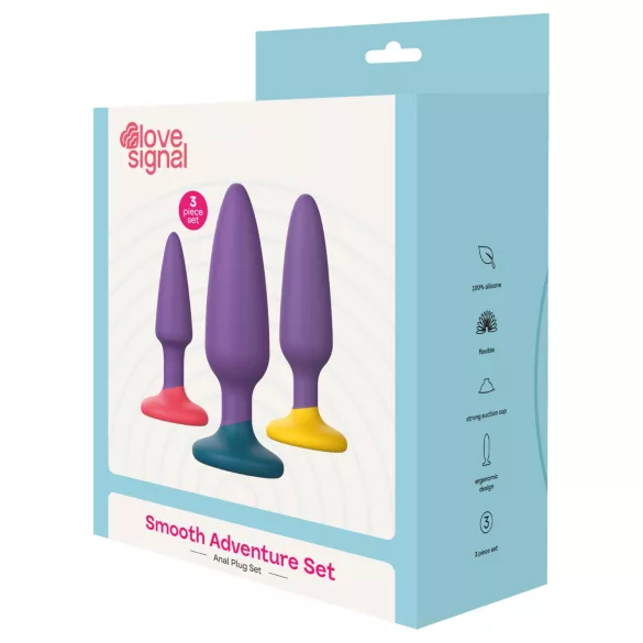 Dreamtoys Love Signal - analpluggssett (lilla)