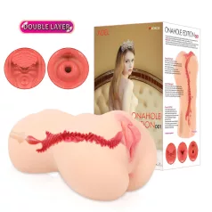   Kokos Onahole 001 XL - realistisk kunstig vagina-masturbator (hudfarget)