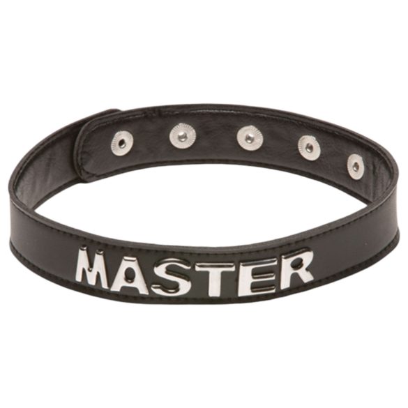 X-Play Master - BDSM halsbånd (svart)