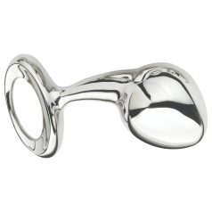 Njoy L - stor metall analplug (sølv)