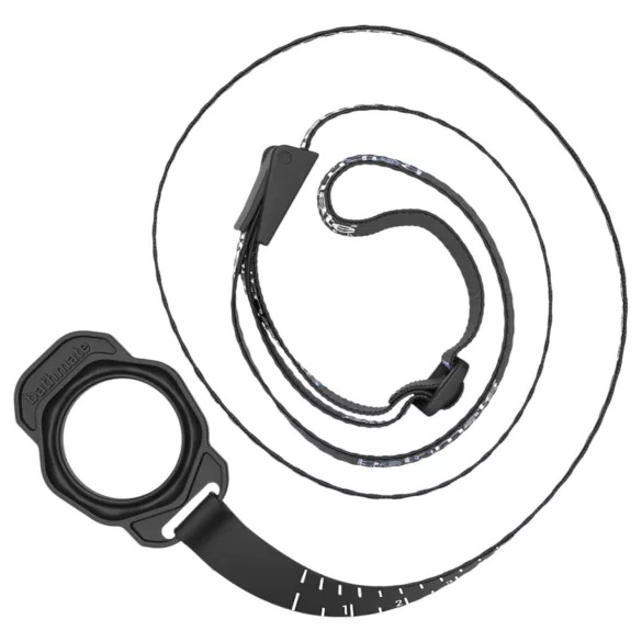 Bathmate Shower Strap - pumpeholder med målereim (svart)