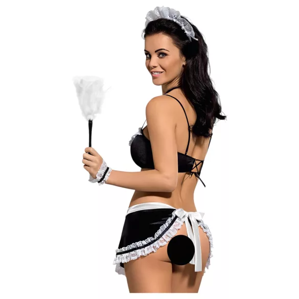 Maid Obsession - forførende stuepikekostyme (5 deler)