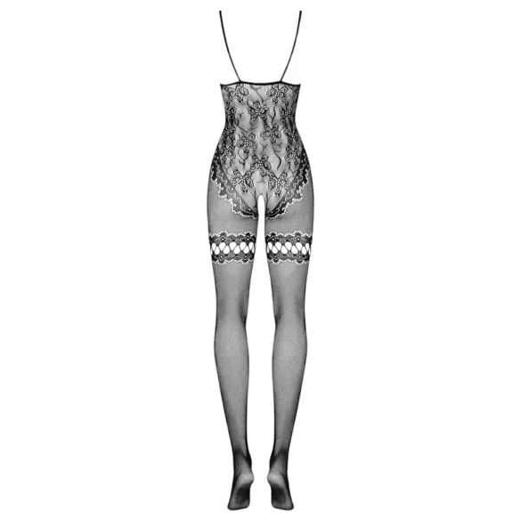 Obsessive F213 - blomstret nettingdrakt - svart (S-L)