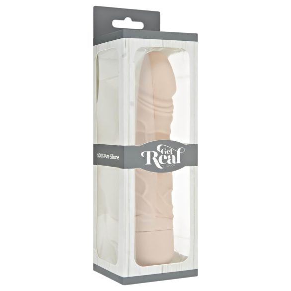Klassisk Get Real - naturtro, silikon vibrator (naturlig)
