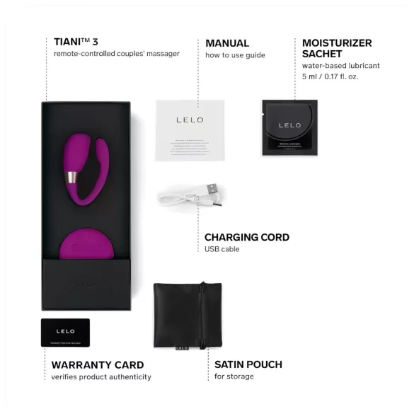 LELO Tiani 3 parvibrator silikon (lilla)