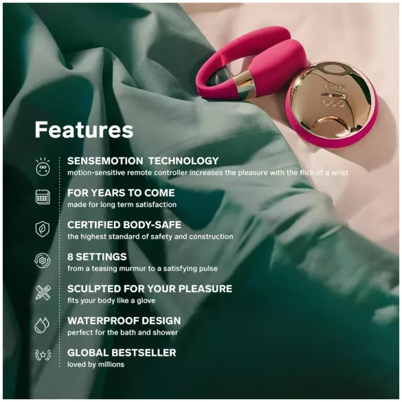 LELO Tiani 3 - silikon parvibrator (rosa)