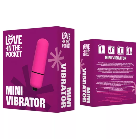 Love Bullet - vanntett mini vibrator (rosa)