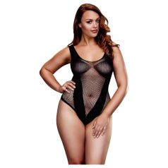 BACI Plus Size - Lekkert netting-body i svart (XL-XXL)