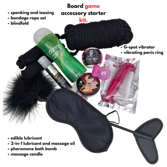 Brettspill tilbehørspakke - nybegynner (9 deler)