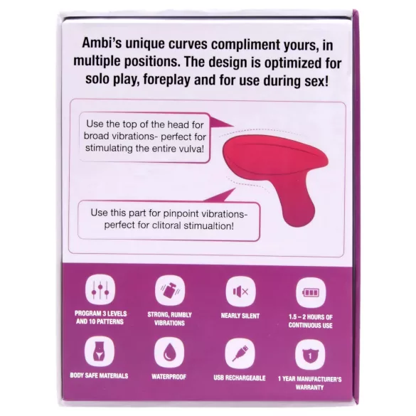 Lovense Ambi - App-styrt klitorisvibrator (rosa)