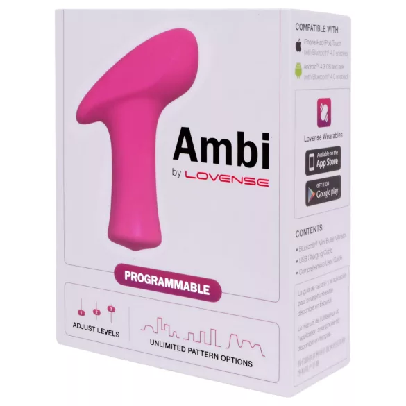Lovense Ambi - App-styrt klitorisvibrator (rosa)