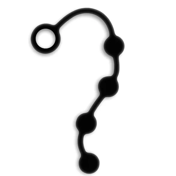 Nexus Excite - 4 perlers analdildo - svart (liten)
