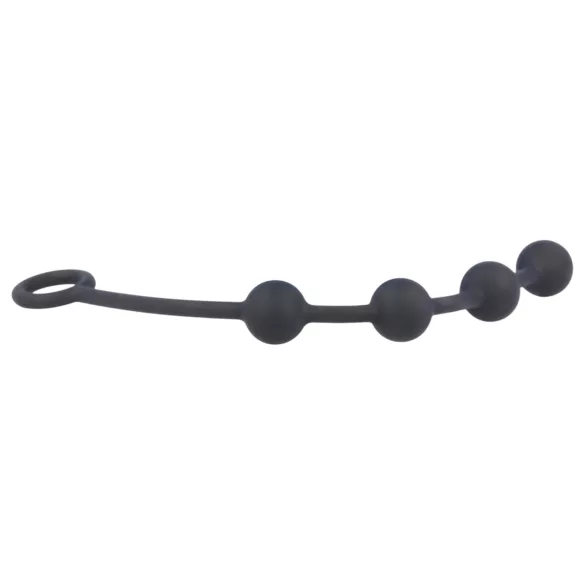 Nexus Excite - 4 perlers analdildo - svart (liten)