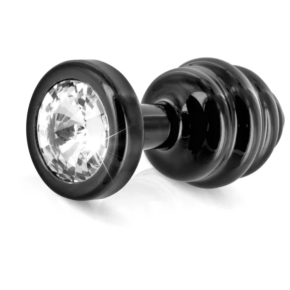 DIOGOL Anni - rillet analplugg - svart - (3cm)