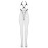 Obsessive N106 - Åpen, halterneck netting jumpsuit - svart (S-L)