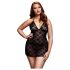 BACI Plus Size - Halterneck blonde-babydoll - svart (XL-XXL)