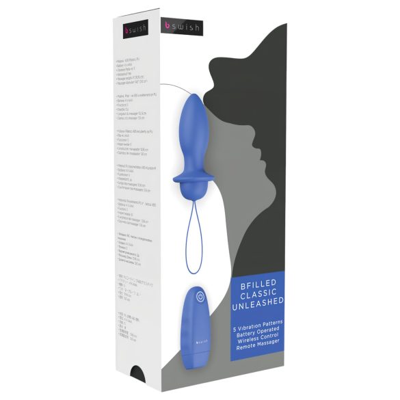 B SWISH Bfilled Classic - trådløs analvibrator (blå)