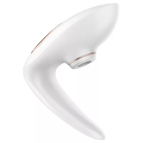 Satisfyer Pro 4 Couples - oppladbar luftbølgeparvibrator (hvit)