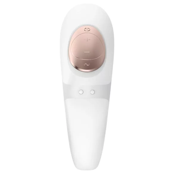 Satisfyer Pro 4 Couples - oppladbar luftbølgeparvibrator (hvit)