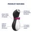 Satisfyer Penguin - oppladbar, vanntett klitorisstimulator (svart/hvit)