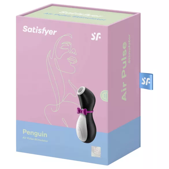 Satisfyer Penguin - oppladbar, vanntett klitorisstimulator (svart/hvit)