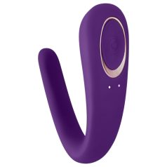   Satisfyer Double Classic - vanntett, oppladbar parvibrator (lilla)