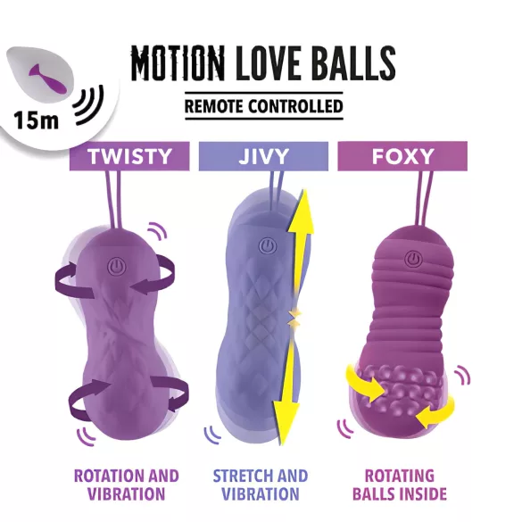 FEELZTOYS Foxy - vanntett vibrasjonsegg (lilla)
